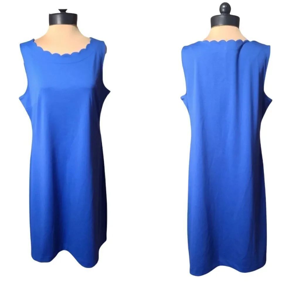 Talbots Blue Shift Dress Medium
